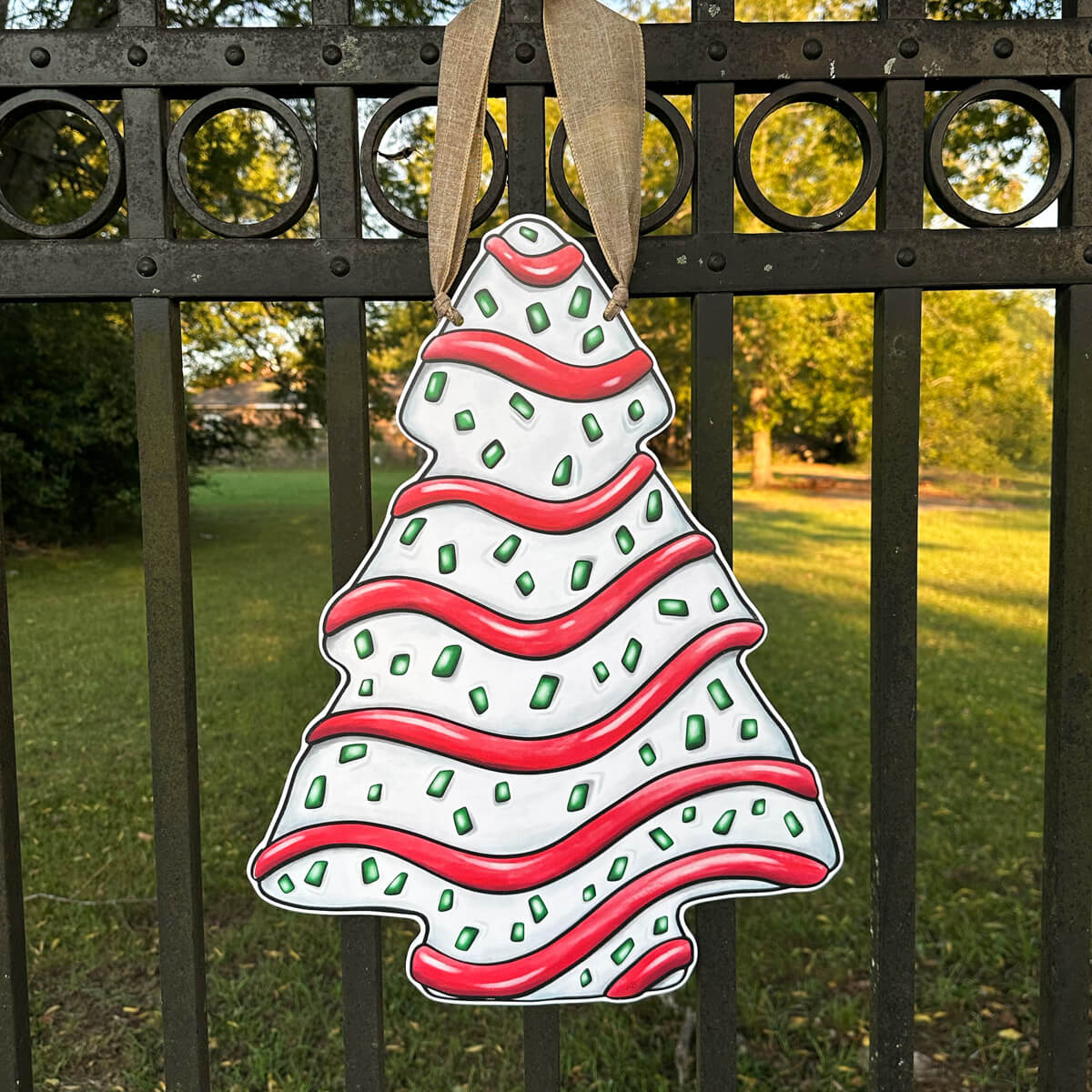 Christmas Tree Cake Door Hanger