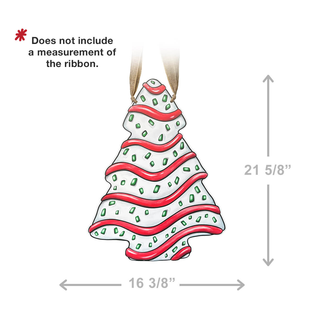 Christmas Tree Cake Door Hanger