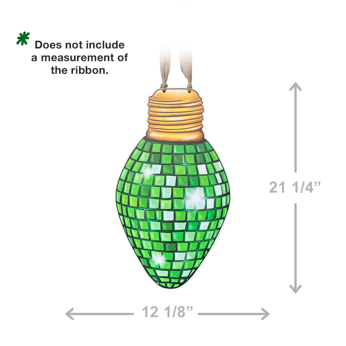 Disco Christmas Light Bulb Door Hanger