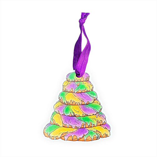 King Cake Tower Ornament