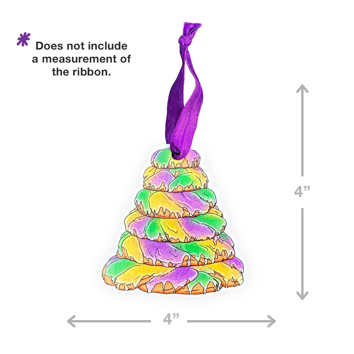 King Cake Tower Ornament