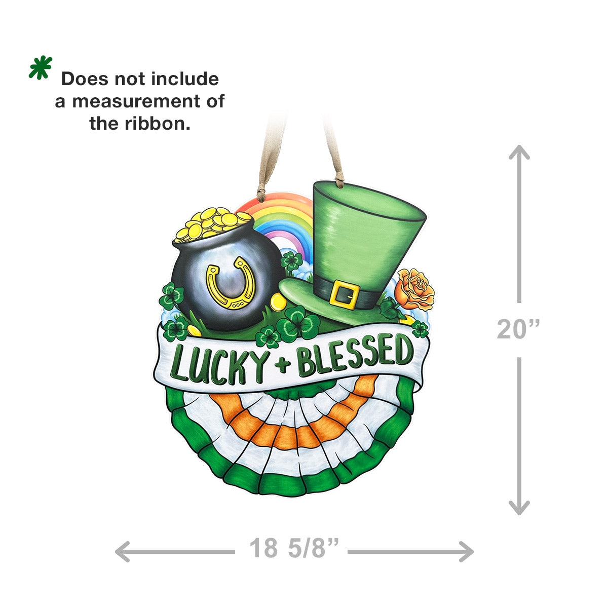 Lucky and Blessed Door Hanger