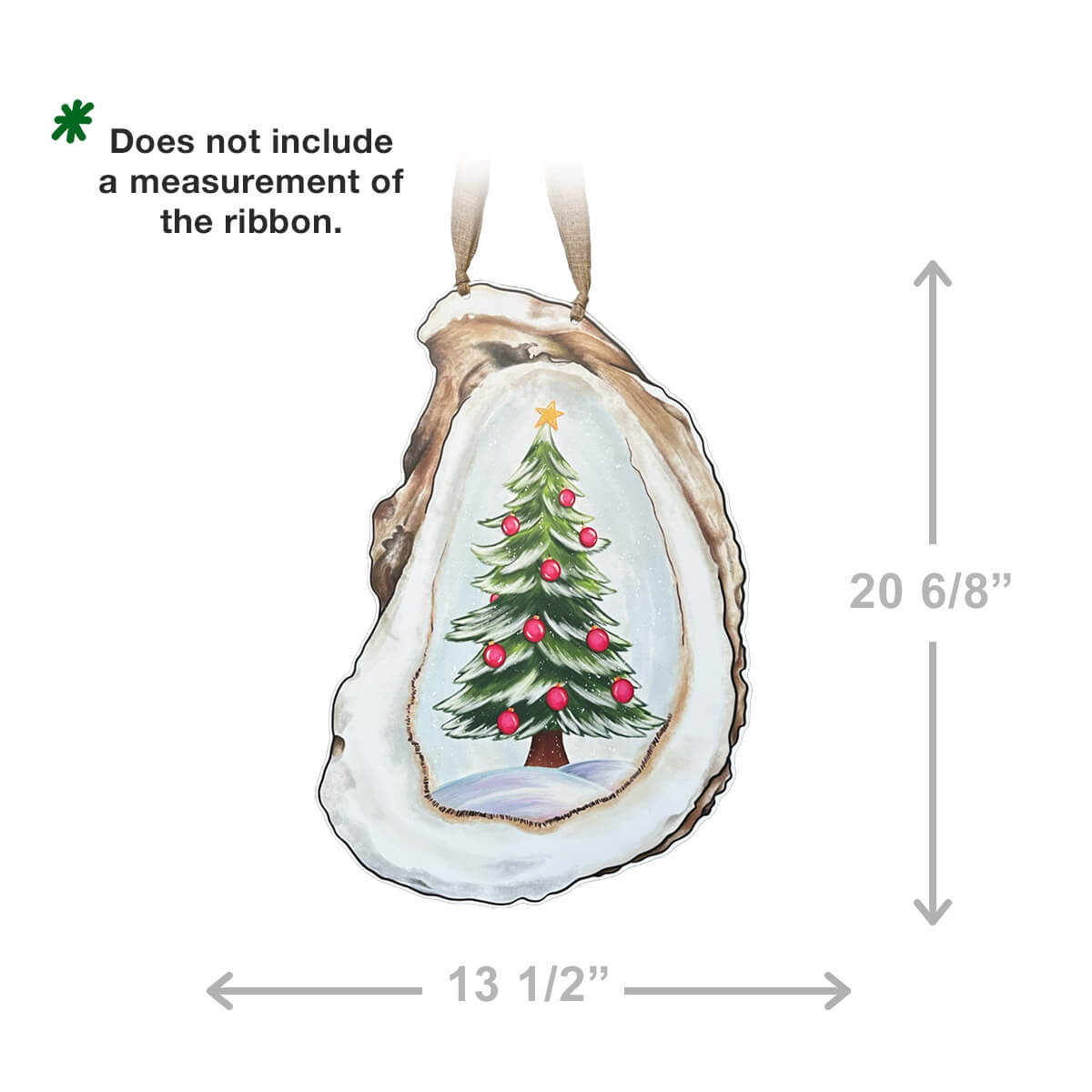 Oyster Christmas Tree Door Hanger