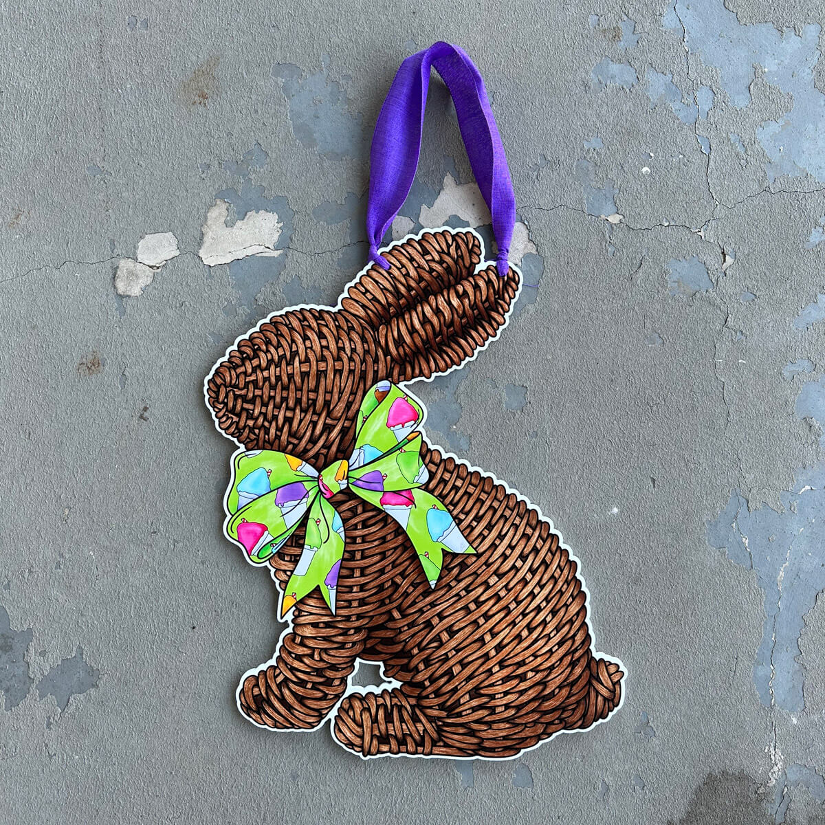 Snoball Bunny Door Hanger