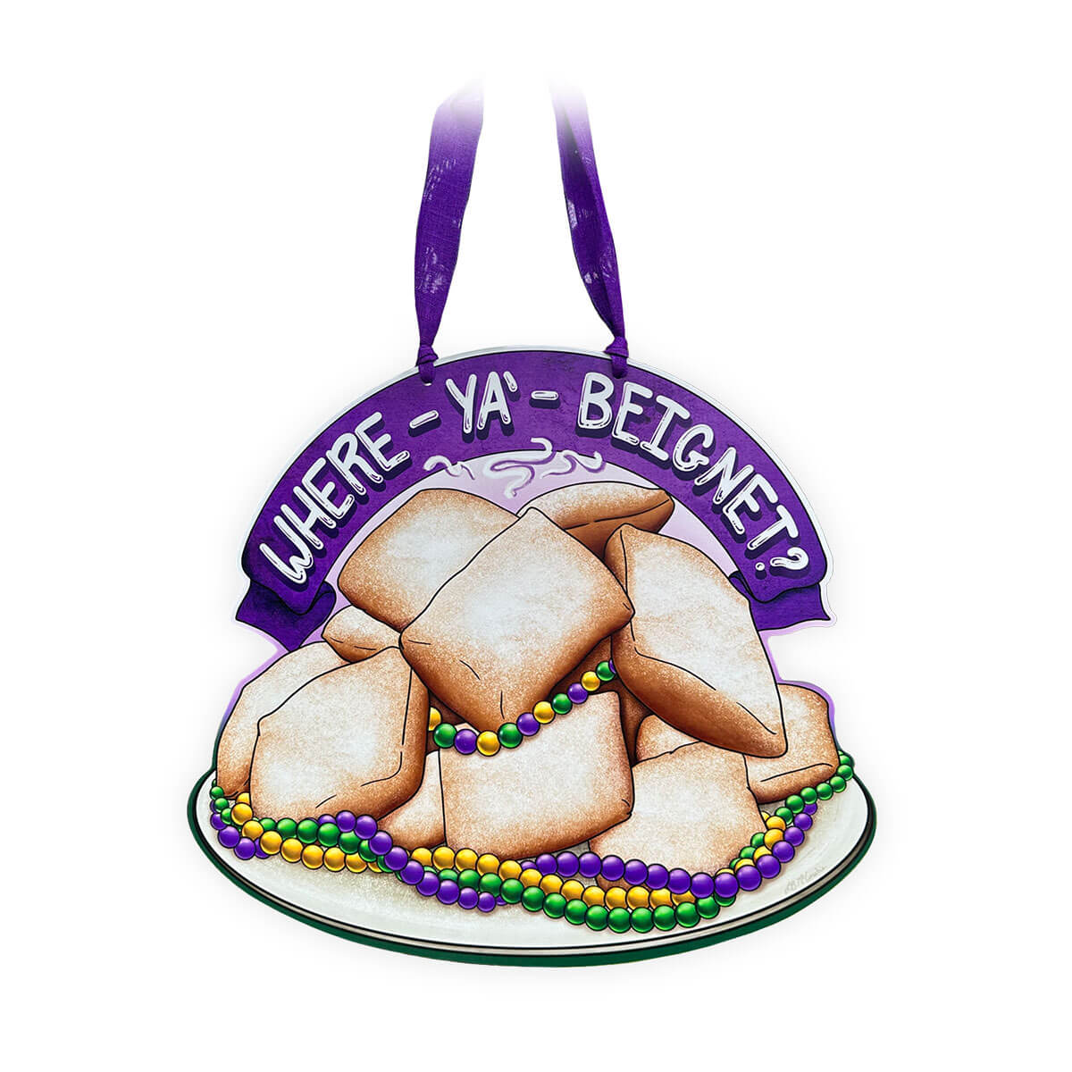 Beignet Door Hanger