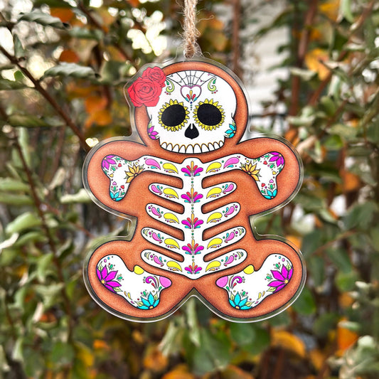 Day of the Dead Gingerbread Cookie Ornament