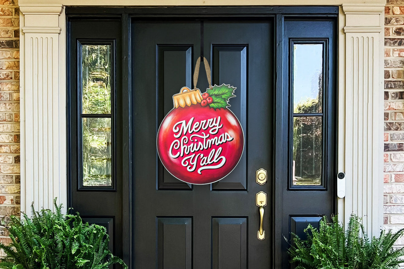 Merry Christmas Y'all Door Hanger