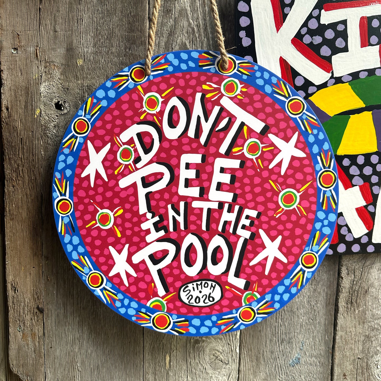 Don't Pee in the Pool Door Hanger