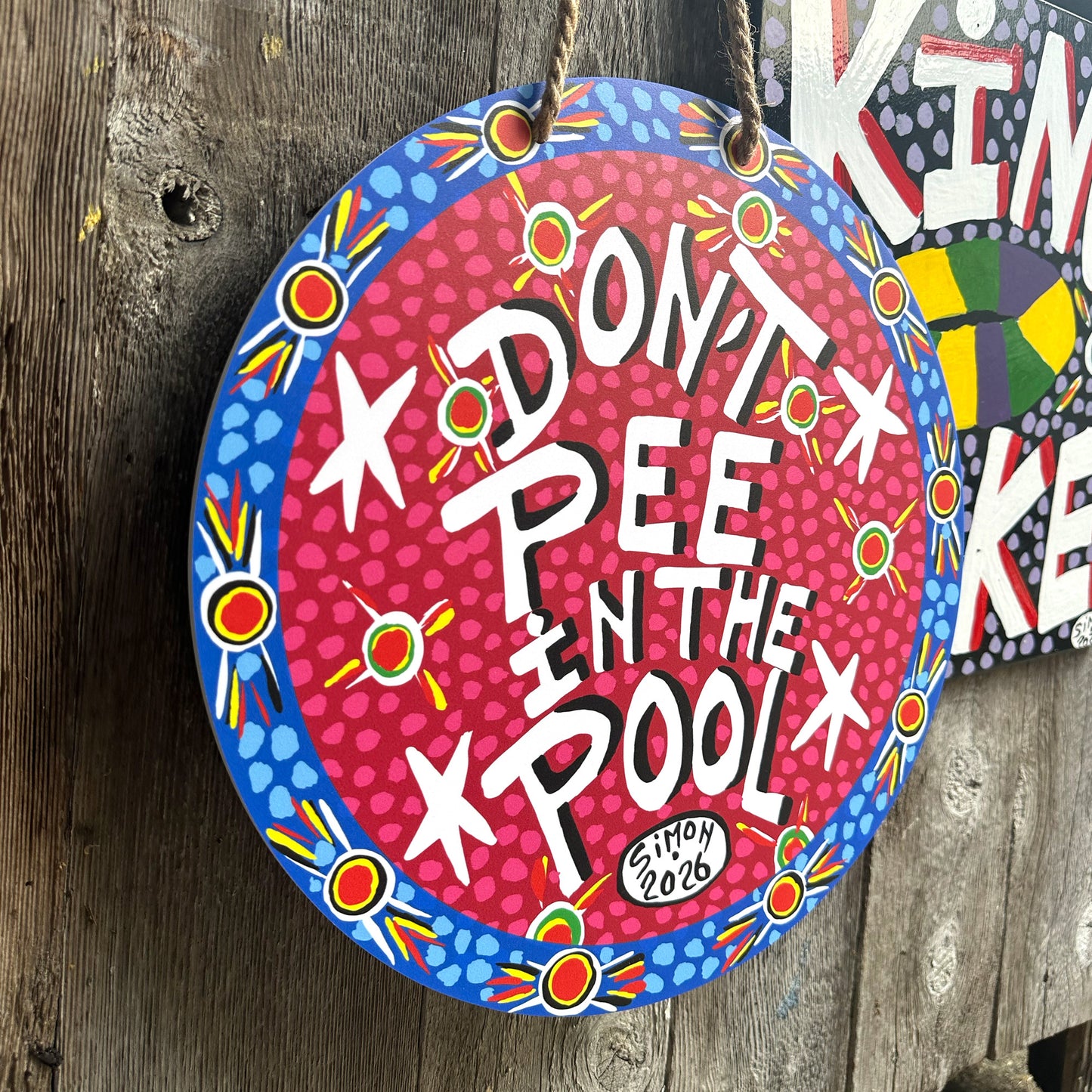 Don't Pee in the Pool Door Hanger